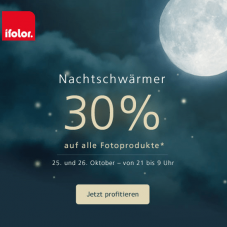 30% auf fast alle Fotoprodukte bei ifolor, z.B. Fotobuch Premium ab CHF 45.47 statt CHF 64.95