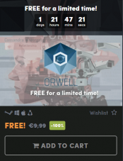 PC-Spiel Orwell gratis bei Humble Bundle