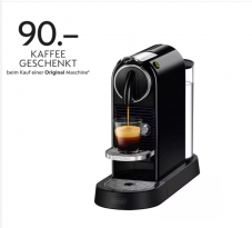 De’Longhi Nespresso™ Citiz EN167.B schwarz inkl. 90.- Kapsel Guthaben