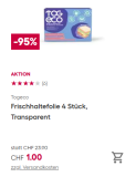 Togeco Frischhaltefolie 4 Stück, Transparent bei BRACK