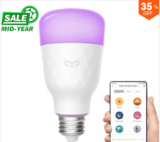 Xiaomi Yeelight 2. Generation farbige Smart LED Birne mit WLAN bei Banggood