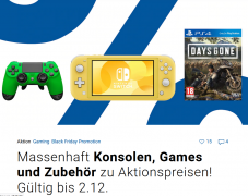 Konsolen, Games und Controller zu Aktionspreisen bei Digitec