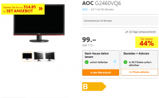 Full HD Monitor AOC G2460VQ6 bei FUST für 99,- Chf