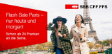 SBB Flash Sale bis 7.Januar: ab 24 Franken nach Paris