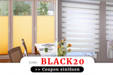 25% Rabatt auf massgefertigten Sonnenschutz