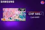 Samsung TV 55″ QLED 4K Q60B UHD 2022 – Nur noch CHF 535.- mit PostFinance