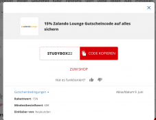 zalando-lounge.ch 15%-Gutschein auf Bestellungen ab CHF 60.- bis 9.6.2022
