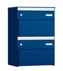 Briefkasten - Stebler 2er Gruppe s:box 13 Saphirblau/Saphirblau