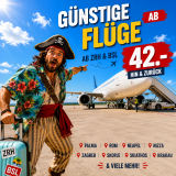 Günstige Flüge ab ZRH & BSL nach: Palma, Olbia, Nizza, Zagreb, Pristina, Skiathos, Porto etc. – ab 42 Franken hin & zurück