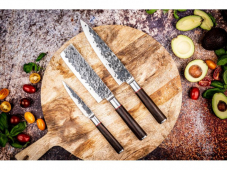 Forged (Olive, Sebra oder Brute) 3teilige handgeschmiedete Messersets aus japanischem Stahl bei DayDeal für 119 Franken