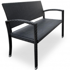 Wetterfeste Polyrattan Gartenbank bei DeubaXXL mit gratis Versand