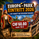 Europa-Park Eintritt 2026 für CHF 60.80 statt 76 Euro in der Hochsaison