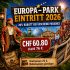 Europa-Park Eintritt 2026 für CHF 60.80 statt 76 Euro in der Hochsaison