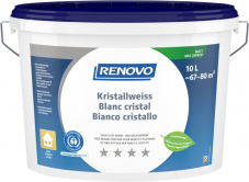 Renovo Dispersionsfarbe kristallweiss 10 Liter in matt