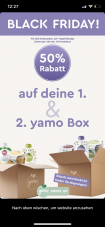 Yamo Babynahrung 50% auf die 1&2 Bestellung/  Neukunden