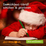 Weihnachtsaktion von abo-direkt.ch: Samichlaus-Versli schicken und gewinnen
