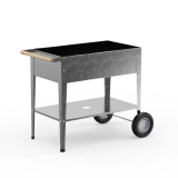 HERSTERA Hochbeet (Grau-Metallic, 130 l, 90 cm x 95 cm x 55 cm) bei Microspot