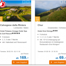 CHF 50.- Gutschein bei ALDI SUISSE TOURS