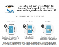 Amazon Shopping App 15 € Rabatt ab 30 € Einkauf (Amazon App Neukunden)