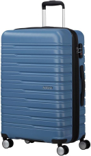 American Tourister Flashline - Spinner M, Koffer, 67 cm, 69/75 L, Blau