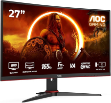 AOC Gaming Monitor CQ27G2SE - 27 Zoll QHD Curved Monitor bei Amazon zum neuen Bestpreis!
