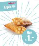 Apfeltasche bei McDonald’s für CHF 1.-