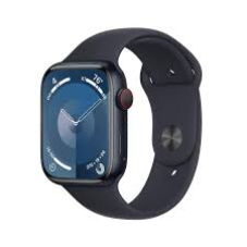 Apple Watch Series 9 GPS + Cellular, 45mm, Midnight mit Midnight Sport Band - M/L