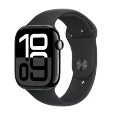 Apple Watch Series 10 GPS + Cellular, 46mm, Jet Black Aluminium / Black Sport Band M/L