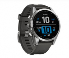 Mediamarkt – GARMIN fēnix 7S GPS-Smartwatch (108-182 mm, Silikon, Graphit/Silber)