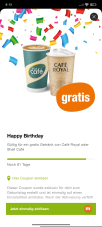 Migrolino Gratis Heiss Getränk am Geburtstag