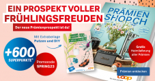 +600 Superpunkte extra bei jeder Coop Prämienbestellung sichern