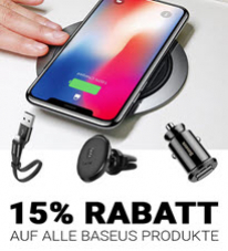 15% Rabatt auf alle Baseus-Produkte bei Apfelkiste