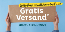 Gratis Versand bei BettyBossi vom 21. bis 27. Juli 2021