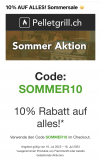 10% AUF ALLES! Sommersale bei pelletgrill