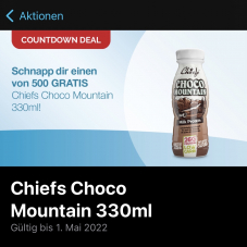 Gratis Chiefs Choco Mountain im KKiosk