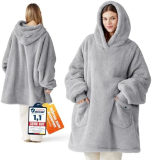 BEDSURE Kuscheldecke mit Ärmeln in Grösse L