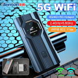 Benton Plug Play 5G MiFi Tragbarer 5G SIM-Router 7000 mAh 2,4 GHz 5,8 GHz AX1200 Mbit/s