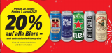 Denner: 20% auf alle Bier und weitere gute Angebote im Prospekt