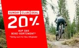 SUNDAY CLUB DEAL – 20% auf das Bike-Sortiment bei Ochsner Sport