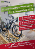 [Lokal Kt. AG] E-Bike Promotage im m-way Wettingen 5.11. & 6.11.