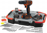 Hammer - Black&Decker 18 Li, 2 Akkus & 160-tlg. Zubehör fast zum Preis vom Bohrschrauber alleine bei Do It + Garden