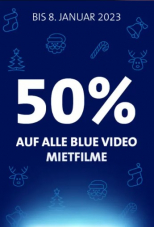 Blue Video Store: 50% auf alle Mietfilme
