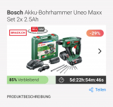 Bosch Artikel (grüne Linie) mit bis zu 30% Rabatt