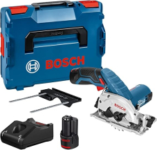 Bosch Professional Akku-Kreissäge GKS 12V-26 (2 x 3 Ah Akku, Schnellladegerät GAL 12V-40) bei Amazon