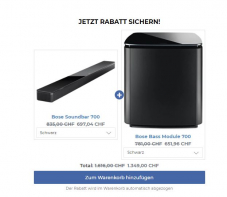 Bose Soundbar 700 mit Bass Module 700 für CHF 1349.-