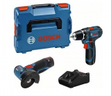 Galaxus - Bosch Professional 12V-Set - Akku-Bohrschrauber GSR 12V-15 und Akku-Winkelschleifer GWS 12V-76