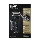 Braun Series9 Sport, 9352cc Elektrorasierer mit Reinigungsstation – Schwarz