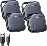 UGREEN Finetrack Pack 4 – USB-C Bluetooth Tracker, kompatibel mit Apple Find My (nur iOS), Smart-Tag bis zu 12 Monate Batterielaufzeit