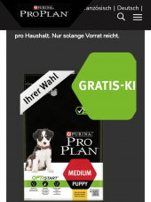 Gratis PURINA® PRO PLAN® Welpen-Kit (für ca. 2 Wochen)