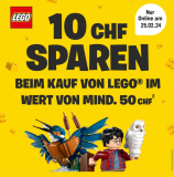 Smyth Toys Lego Aktion – 10 CHF Rabatt ab Einkauf von mindestens 50 CHF